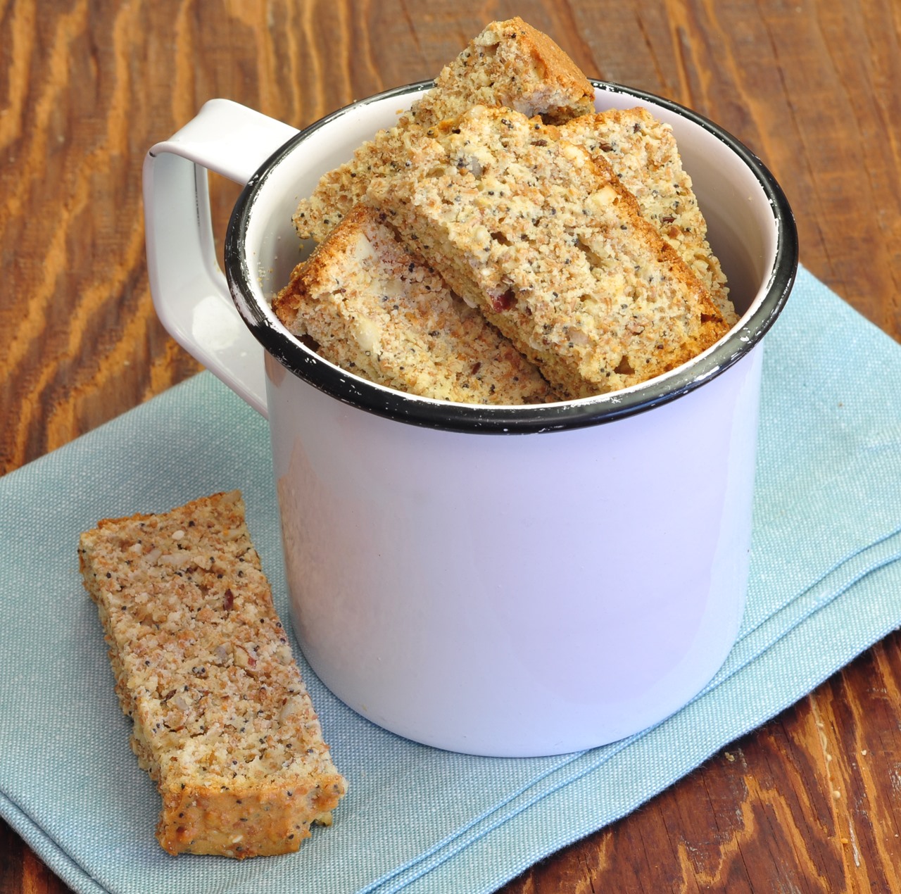 Bran, nut & seed rusks